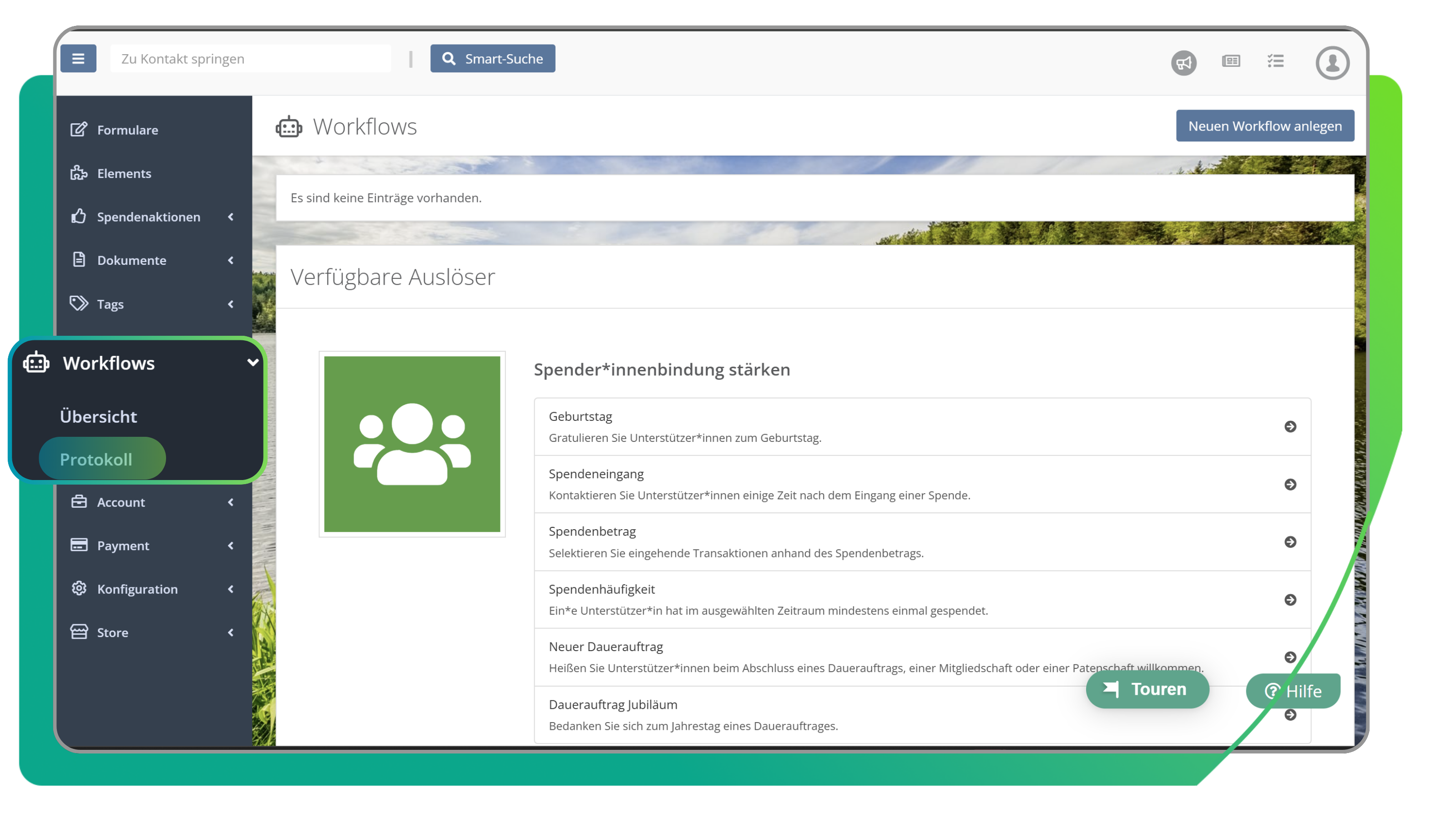 Workflow Auslöser